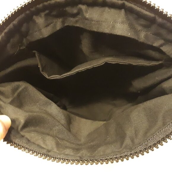 New Travel Sling bag Western Bear Paw Prints design Sage Suede Brown blue rustic - Picture 14 of 14